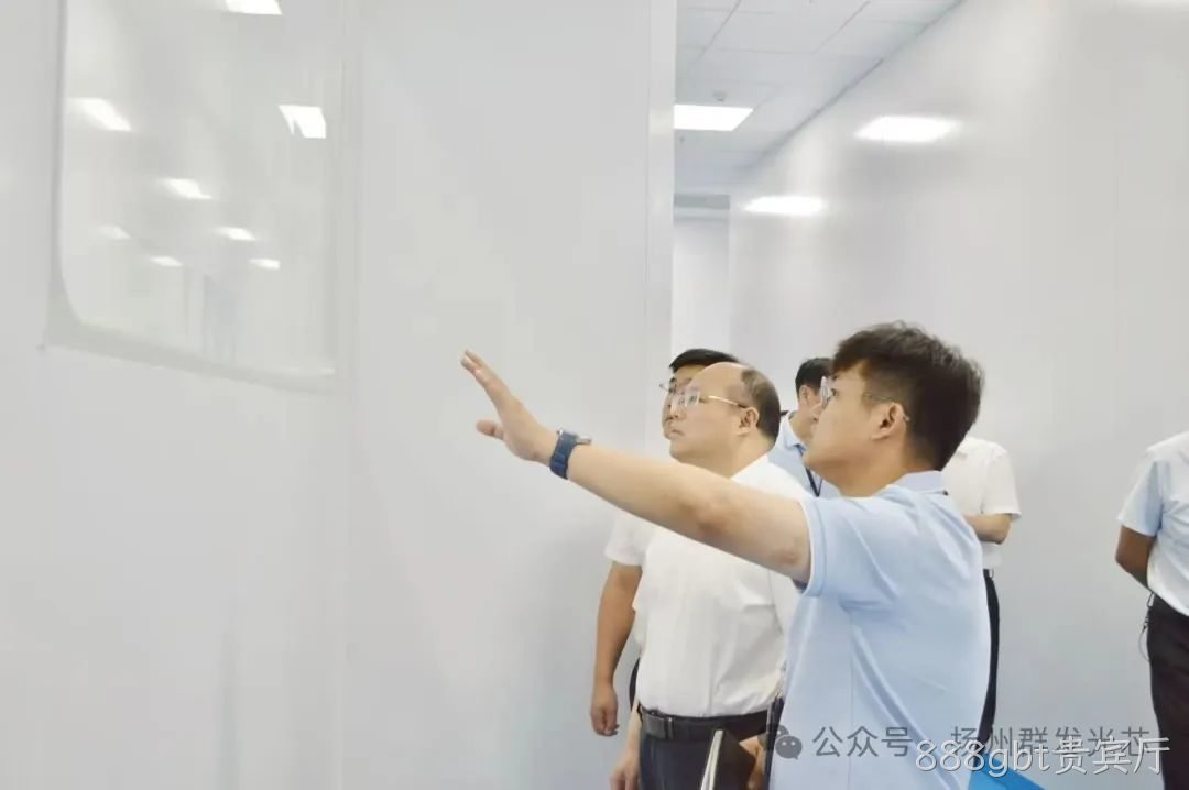 凌海市副市长罗雪明带队调研888gbt贵宾厅公司硅光生产